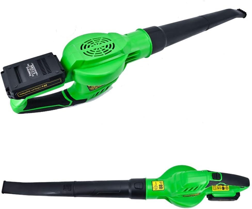 Convenient Cordless Leaf Blower, with 2.0Ah Battery and Fast Charger for Blowing Sucking Car Leaf Clearing Dust & Small Trash Hard to Clean Corner (Size : Battery2) ()