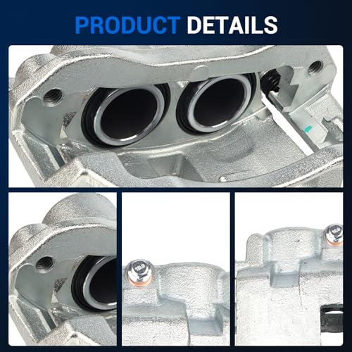 Image of Autoround 18B4934 18B4935 Rear Disc Brake Caliper Assembly w /Bracket Fit for 2003-2020 Chevrolet Express 2500 / Express 3500, 2003-2020 GMC Savana 2500 / Savana 3500, Both Driver Passenger Side