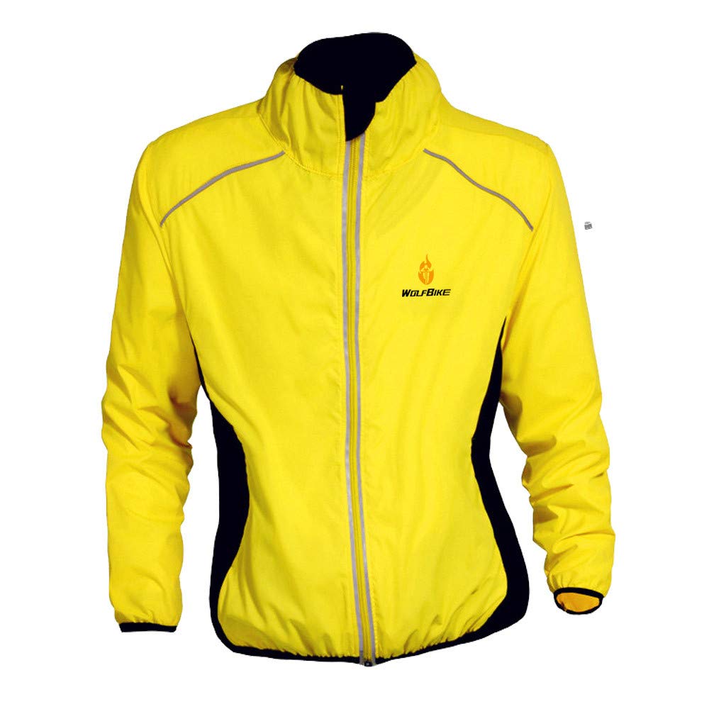 Ettore Heren Fietsjack Waterdicht Ademend Hoge Zichtbaarheid Reflecterend Zilver - Night Glow - M
