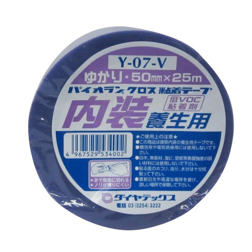ダイヤテックス パイオランクロス 養生テープ 内装養生用 ゆかり 50mm×25m Y-07-V [マスキングテープ]