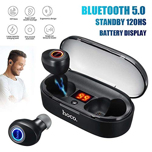HOCO Portable Charge Wireless Bluetooth 5.0 Earbuds Sport Earpieces Headset Noise Cancelling Blutooth