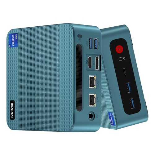 【32GB DDR5 e 1TB PCIe SSD】 Il mini pc da gioco Reatan S8 è configurato con 32GB (2*16GB) dual channel DDR5 4800MHz/s di velocità, espandibile fino a (2*32GB, non incluso). Con 1 TB di storage M.2 2280 PCIe4.0 (supporta la scalabilità fino a 4 TB, non incluso)