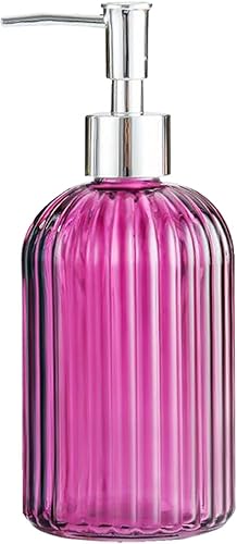Simple Glass Dispenser Bath Soap Dispenser Dish Kitchen Soap Dispenser Stainless Steel Pump Refillable Mouthwash Dispenser Pump