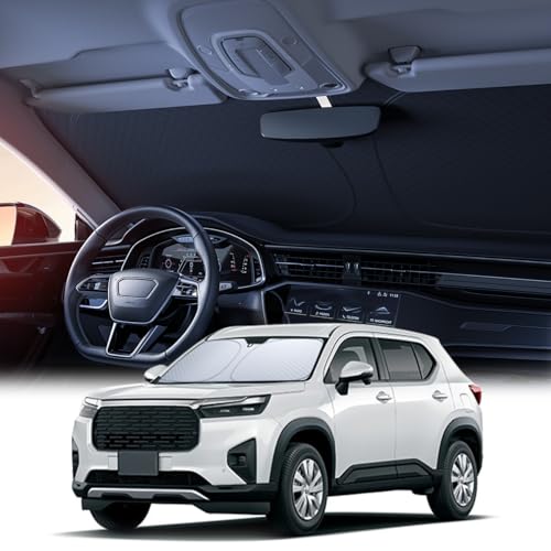 【6層断熱素材】 Lamicall ホンダ WR-V DG5型 車 フロントガラス サンシェード : 車サンシェード 日除け 車 クルマ フロントサンシェード 車用 フロントガラス サンシェード 折り畳み式 カーシェード カー用品 遮光 uvカット 紫外線遮蔽 さんしえーど 擦り傷防止 断熱素材 暑さ対策 頑丈 収納ポーチ付き