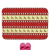Weihnachts-Fußmatte für den Außenbereich, rutschfeste Weihnachts-Badematte, rutschfest und waschbar, Willkommens-Weihnachtsmatte, Winter-Fußmatte, PVC-Rückseite, Willkommens-Bodenmatte, Teppiche