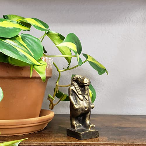Estatua Taweret Diosa Egipcia de Bronce Animal miniatura 2