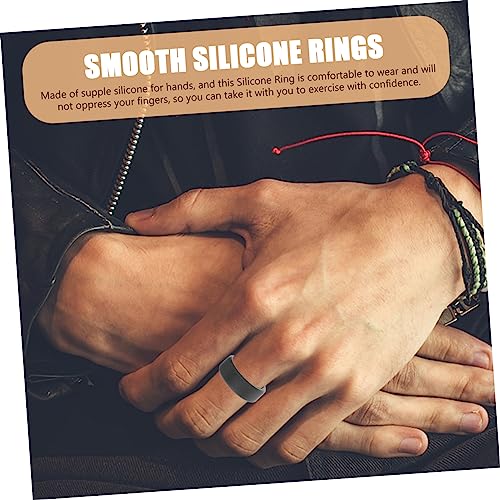 10 anillos de silicona suave para ejercicio miniatura 6
