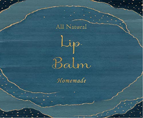 Étiquettes pour baume à lèvres vert Grand Canel cosmétique maison