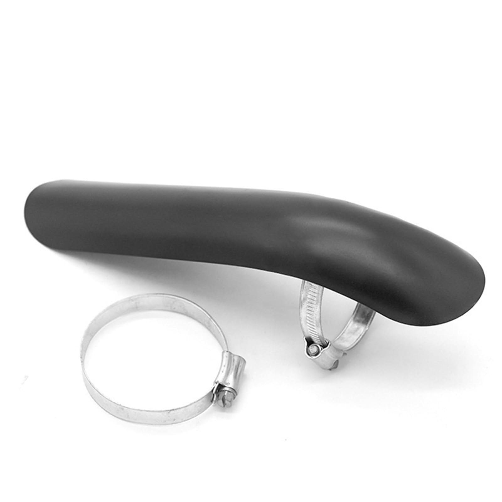 Protezione Tubo Scarico Moto Scudo Termico per Tubo di Scarico retrò modificato per Moto, Adatto per Harley Cruiser Parti Scarico Moto(Black)