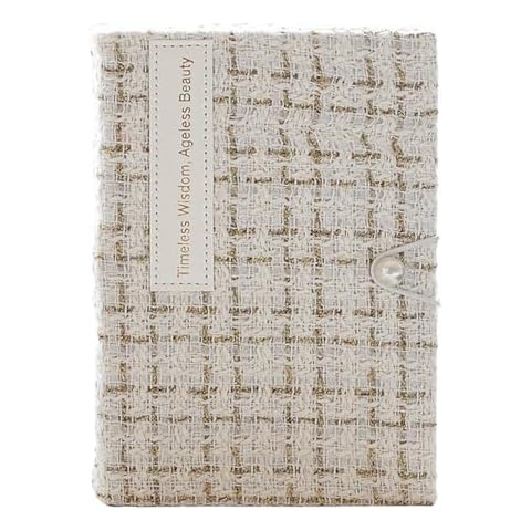xingtingyu Grid Notebook Diary Journal Undated Planner Traveler Notebook Agenda Schedules Stationery Office School Supplies (White) Cover