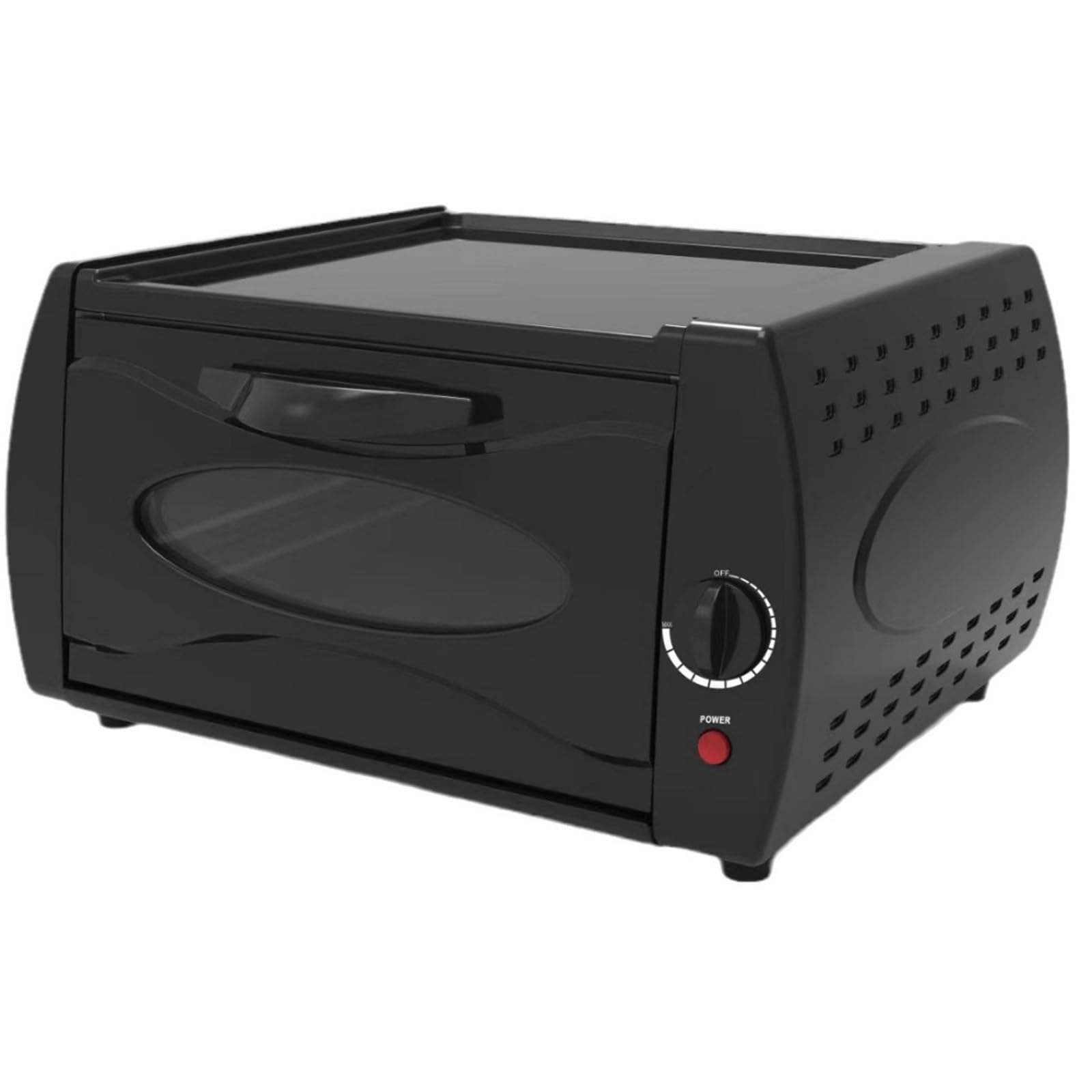 Horno eléctrico Tandoori, calefacción eficiente de 2100 W, revestimiento antiadherente para una fácil limpieza, doble cocción de pizza, puerta de vidrio resistente al calor
