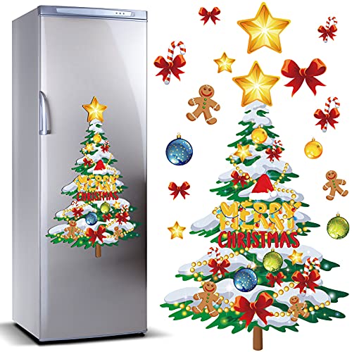 Image of TOODOO Christmas Tree Refrigerator Magnets Magnetic Stickers