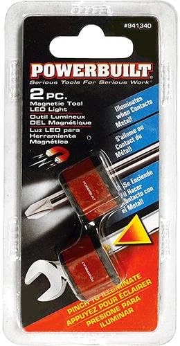 POWERBUILT 2PC Magnetic Cool Tool LED Lights