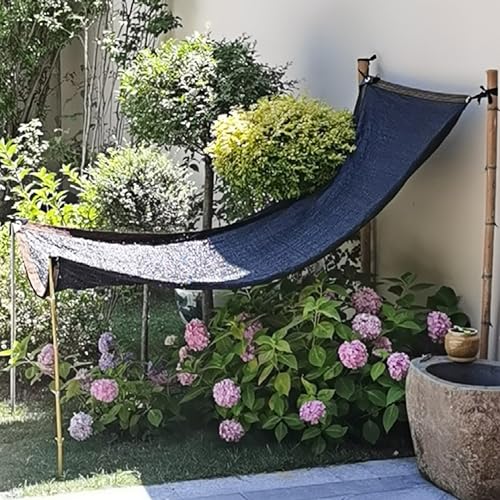 Image of winemana 40% Black Shade Cloth, 6.6 x 6.6 FT Durable Mesh Tarp with Grommets, Resistant Garden Sun Shade Netting, Shading Antifreezing for Pergola, Greenhouse, Plants Growing, Chicken Coop