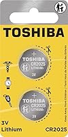 Vista 3 de Toshiba CR2025 Batería de moneda de litio de 3 voltios (25 baterías)