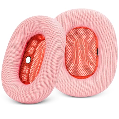 GEVO Upgraded Ear Cushions Replacement Earpads for AirPods Max 1 & 2 Headphones, Protein Leather Ear Pads Ear Covers Cups with Memory Foam and Magnet for AirPods Max 1 & 2 (Pink) by GEVO - Used condition - US$16.93