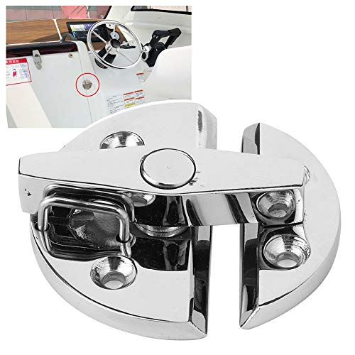 Qiilu Turn Button Catch Latch, Turn Button Catch Rotate Latch Lock for Boat Door Cabinet Hatchway Marine Hardware Accessories - Image 4