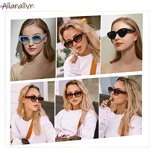 Allarallvr Retro Cateye Sunglasses For Women Fashion Vintage Cute Cat Eye Shades Ladies Sunglasses Ar82025 With Black Frame #TOP2