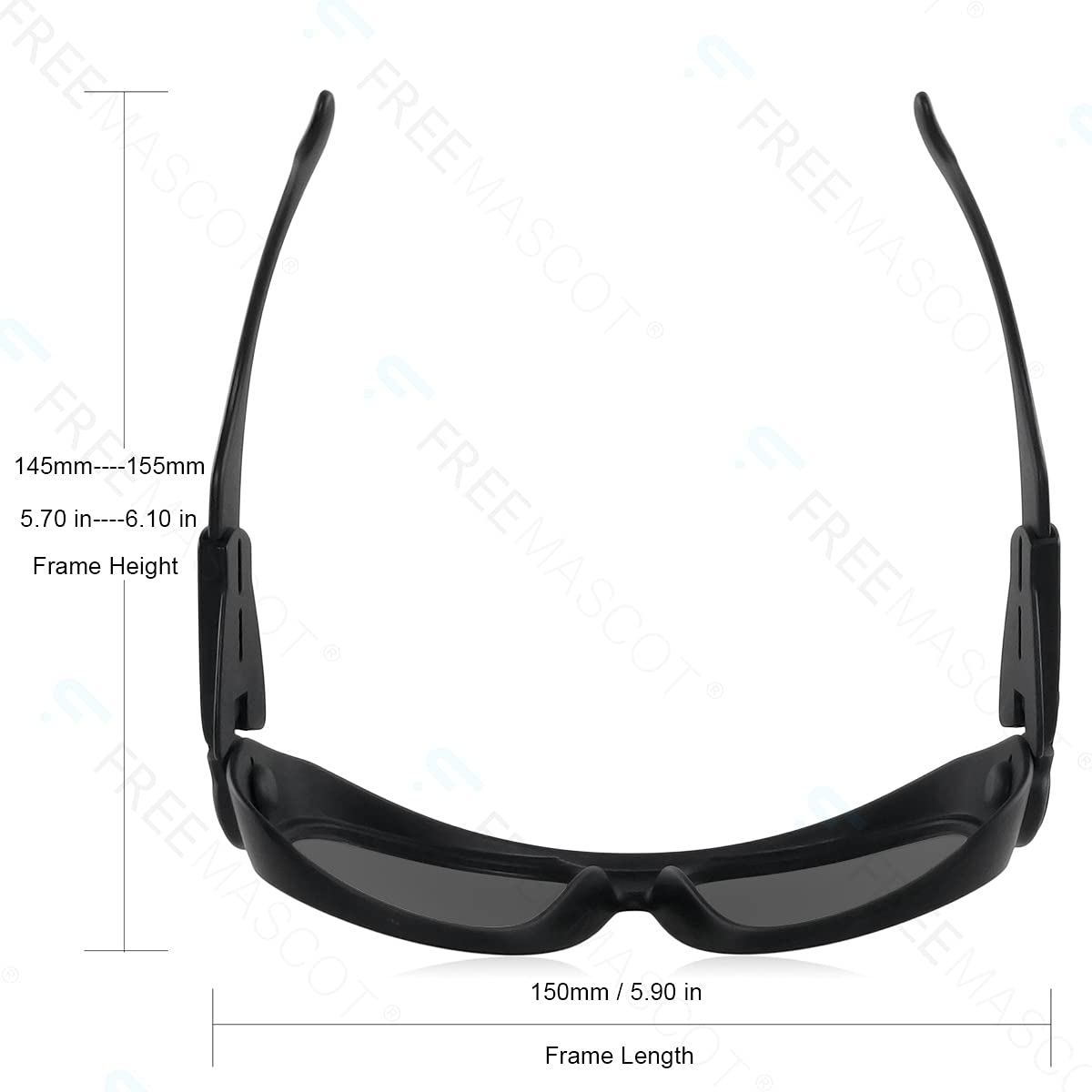 FREEMASCOT Professionelle OD 4+ 10600nm Laser Schutzbrille für CO2 Laserschneidmaschine