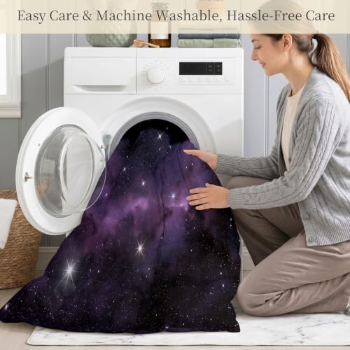Edredón de 7,5 tog sin funda con diseño de nebulosa reversible para cama doble 7