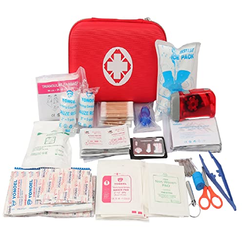 Image of Galaxy 279 Pcs First Aid Kits for Survival Emergency Trauma Sport Medical Hunting Camping Hiking Outdoor IFAK EMT Bag ( 279 Pcs Red First Aid Kits)