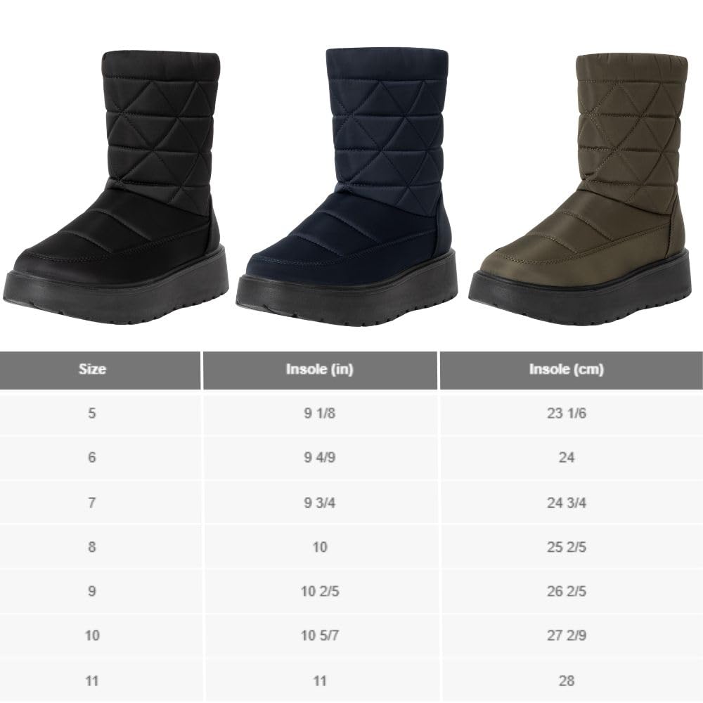 Alpine Swiss Zoey Damen-Winterstiefel, wasserdicht, mit Kunstfell gefüttert
