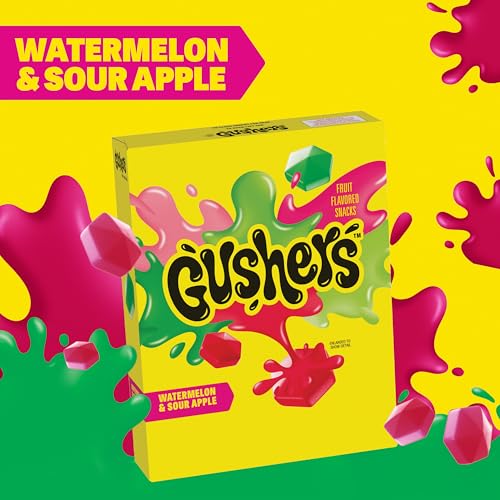 Image of Gushers Watermelon & Sour Apple Fruit Flavored Snacks, 6 ct, 4.8 oz