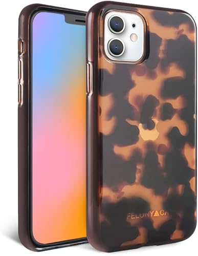 FELONY CASE - Funda de silicona para iPhone 11 Classic Tortoise - Funda protectora de silicona a prueba de golpes y arañazos de 360 - Fundas