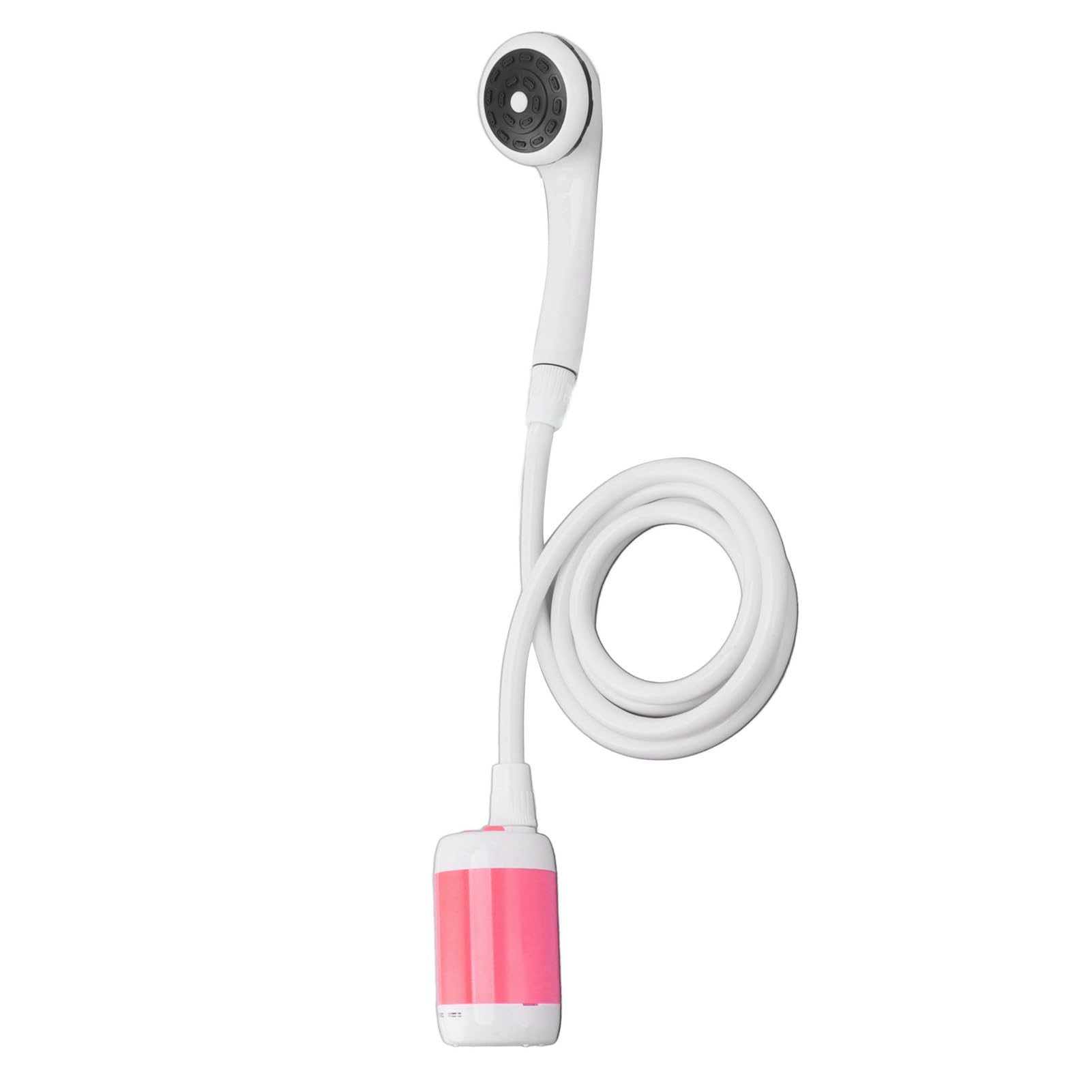 Zunate Portable Electric Shower, ABS Material, Long Battery Life, Outdoor Camp Shower, Camping, SPA, Car Washing with 180CM Pipe, for Animal Bathing, Plant Watering (Roseate)