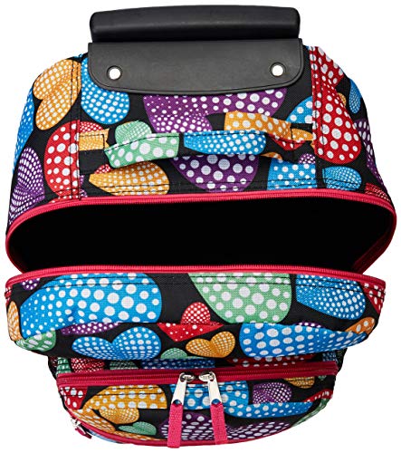 Image of Rockland Double Handle 17 inch Rolling Backpack, New Heart
