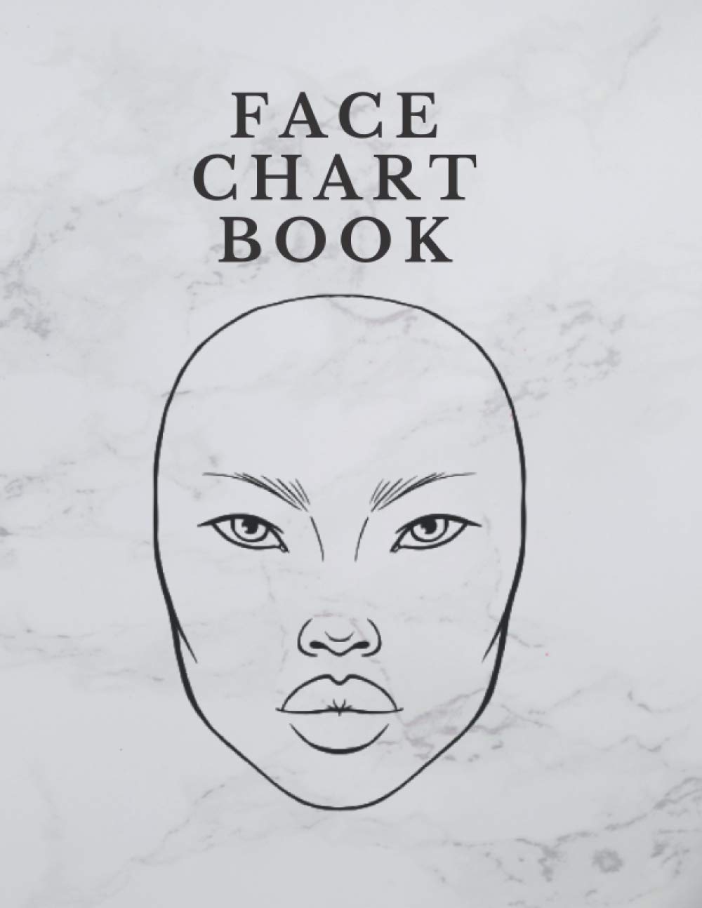 Face Chart Book: 50 Professional Face Charts for Makeup Artist and Amateur to P