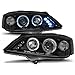 Produktbild CR-Lights Angel Eyes Scheinwerfer Set für Opel Astra G 1998-2004 in schwarz