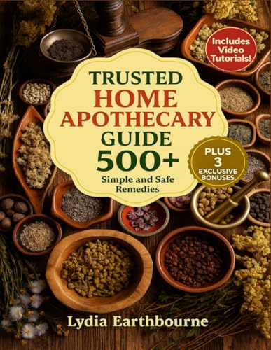 Trusted Home Apothecary Guide: Take Charge of Your Health and Achieve Lasting Wellness with Your Definitive A-Z Treasury of 500+ Time-Tested, Simple, and Safe Homemade Remedies—No Expertise Required