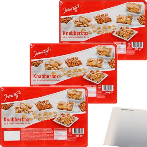 usy Bundle für Jeden Tag Knabberbox 3er Pack (3x300g Packung) + usy Block