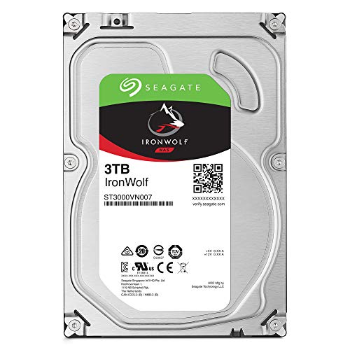 Seagate IronWolf, Unità SATA da 6 Gbit/s da 3 TB, HDD, CMR 3,5