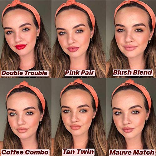 Lip Duo 2-in-1 Lipstick & Liner from Sculpted by Aimee (Blush Blend) - Travel-Friendly, Double-Ended Lip Duo to Sculpt, Shape & Colour Lips - Image 6