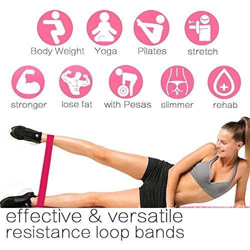 IFCOW - 5 fasce elastiche per esercizi di