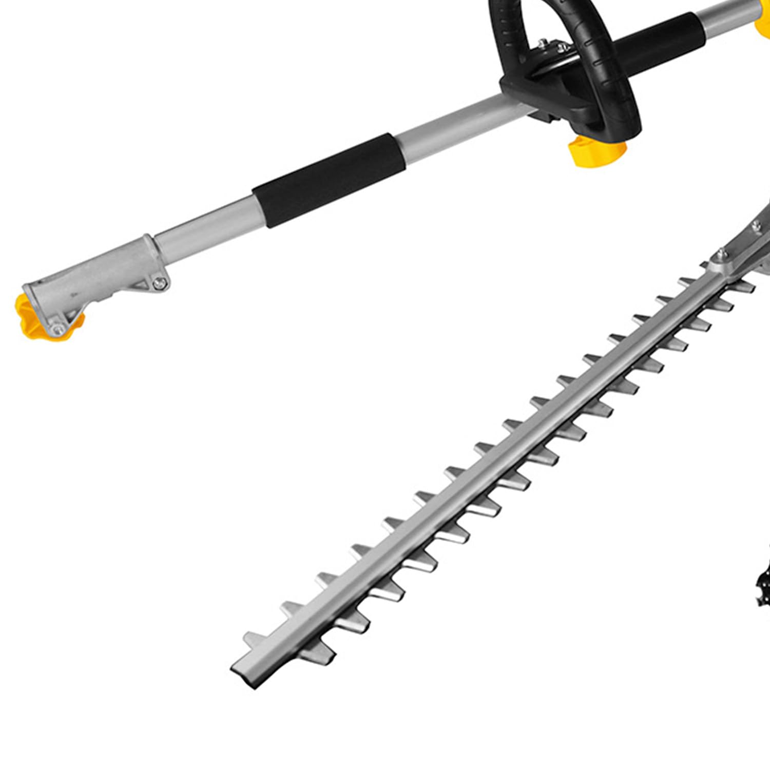 GARLAND DESBROZADORA ELÉCTRICA MULTIFUNCIÓN 1000W Tasker 104 E-V25 | 4 EN 1 con Cortasetos, Sierra DE PÉRTIGA, Disco E Hilo | Ligera Y Potente para JARDINERÍA DOMÉSTICA