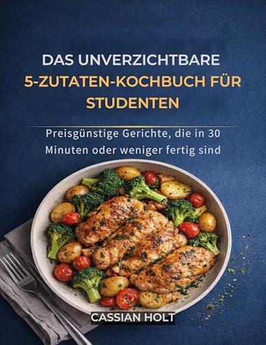 DAS UNVERZICHTBARE 5-ZUTATEN-KOCHBUCH FÜR STUDENTEN: Preisgünstige Gerichte, die in 30 Minuten oder weniger fertig sind