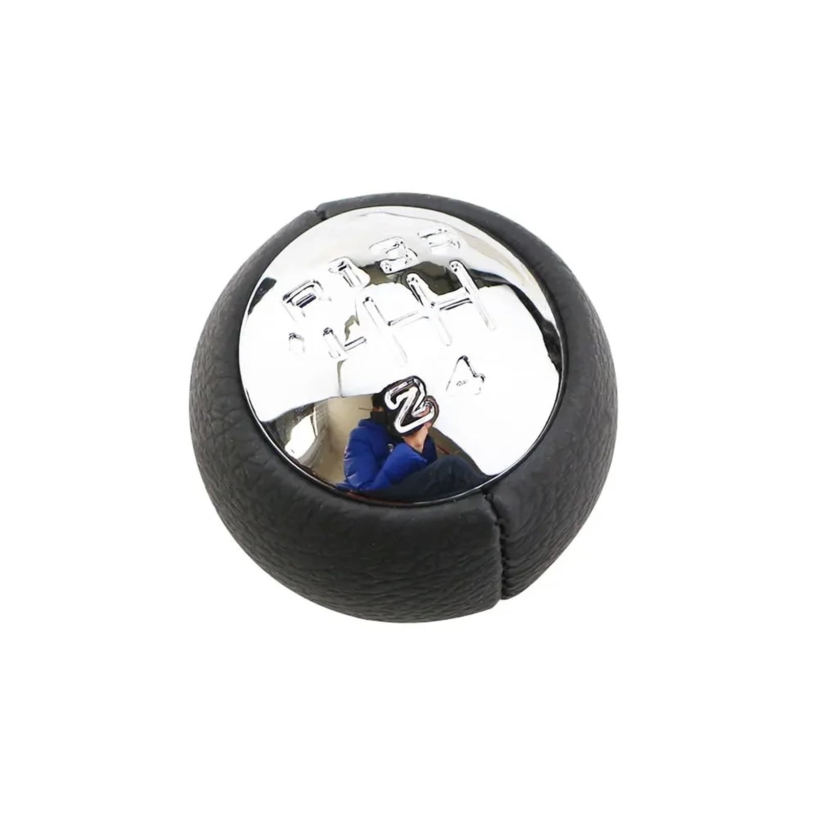 BWSDMZJQRT Car Gear Shifter Knob for Peugeot 106 206 306 406 107 207 307 407 5 6 Speed Manual Handball Replace Parts Car Gear Head Shift Knob(5speed Silver)