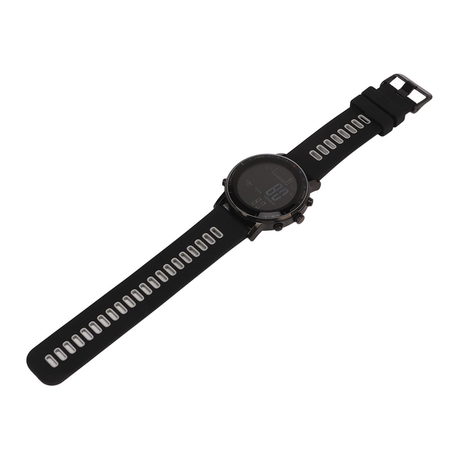 Fockety Montre de Sport Numérique, Montre Numérique D'extérieur étanche avec Altimètre, Baromètre et Thermomètre, Montre-Bracelet Numérique pour Hommes et Femmes, Pêche, Randonnée,Escalade
