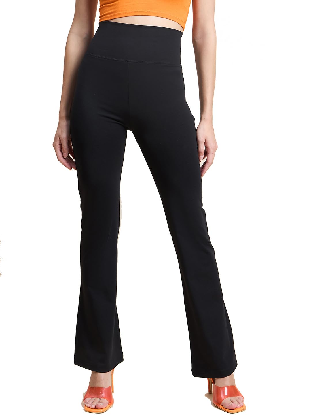 Women Flared Legging-GL1375-BLACK-image-18