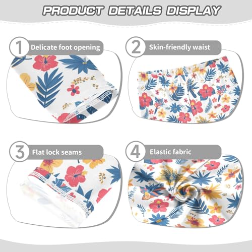 KLL Seamless Asian Traditional Patterns Toddler Girls' Cotton Leggings Stretchy High Waisted Workout Pants Running3