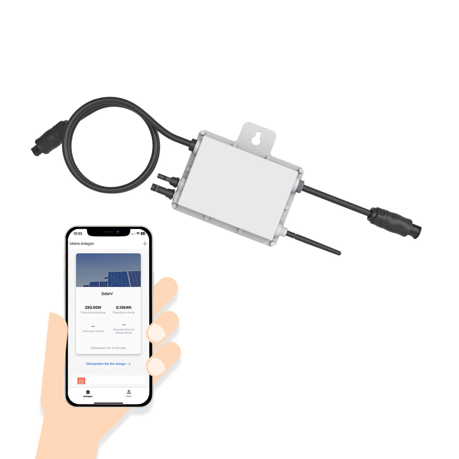 Deye Micro inverter, DC 20 V-60 V su AC 220 V-230 V, modulo WiFi integrato, grado di protezione IP67, ideale per centrali elettriche da balcone e impianto mini PV (SUN300G3-EU-230)