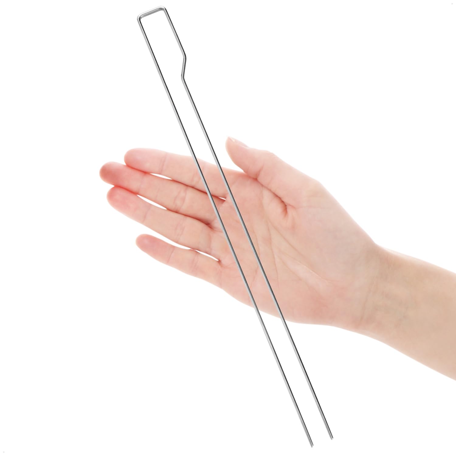 Spiedini Doppi BBQ In Acciaio Inox Wilhelm Sell - 8 Pezzi, 30cm, Con Manico, Per Carne E Verdure - Foto 7