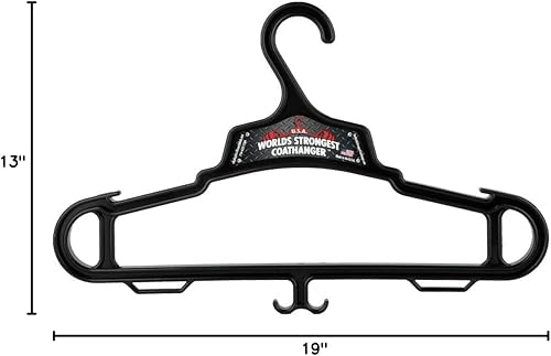 Miniatura 2 de Worlds Strongest - Percha para abrigos, fabricado en Estados Unidos, capacidad de carga de 140 libras, colgador de engranajes multiusos Negro (6)