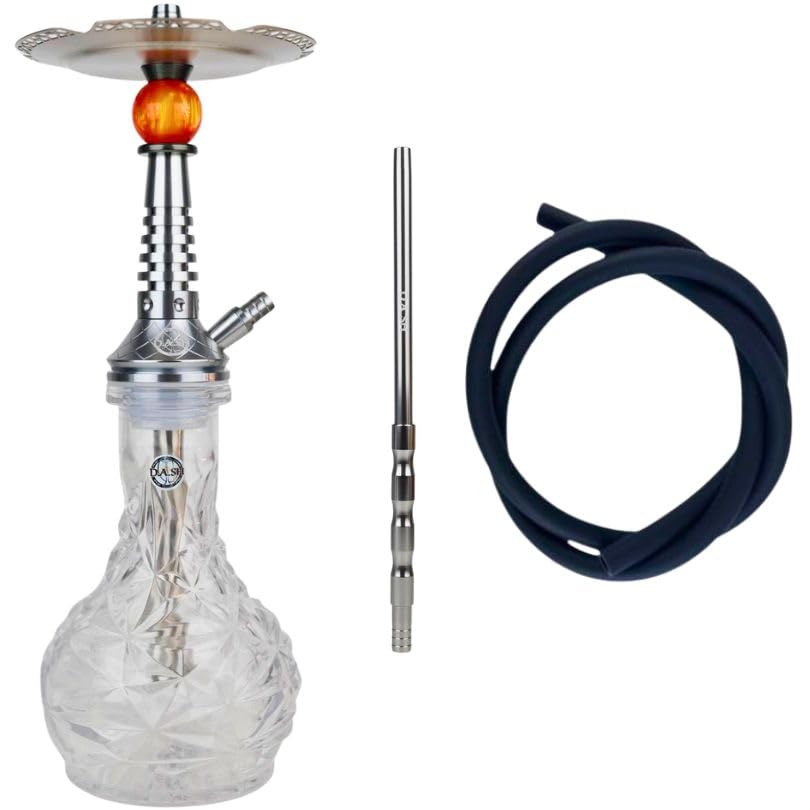 Cachimba MINI COSMOS - Purga integrada en mástil - Difusor desenroscable para ajustarlo - Acero Inoxidable - Compatible con cualquier base de tamaño grande - Sistema de enganche con presión y sellado