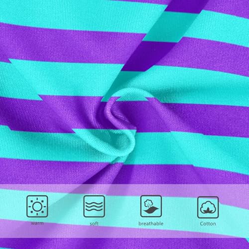 Cyan Purple Stripe Toddler Girls's Underwear 2T3