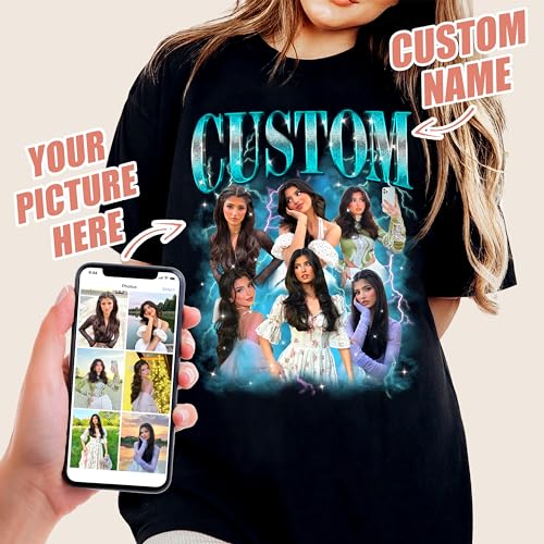 H-DEWALL Custom T Shirts Graphic Tees Shirt Customized Gifts Personalized for Men Shirt Boyfriend Gift Ideas Design Your Own2