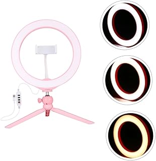 BUTIFULSIC 1 Set photography fill light table ring light beauty ring light selfie light tripod stand selfie ring light cellphone holder portable phone ring light cell phone abs live light